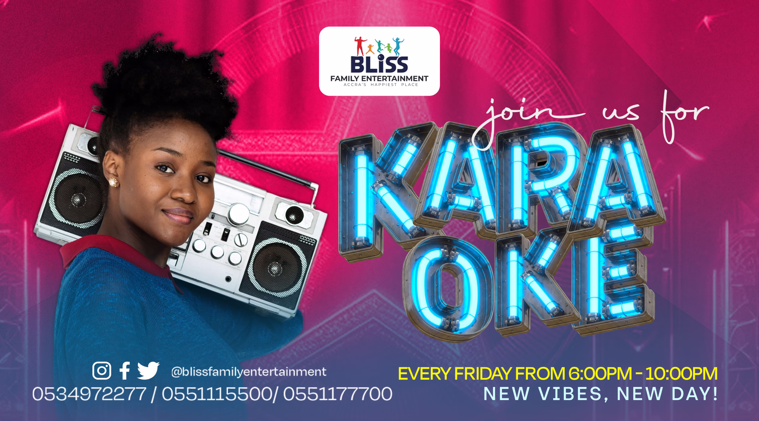 Karaoke Night at BlissFamily Entertainment