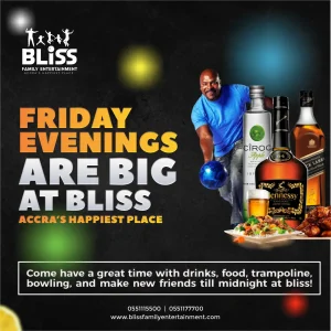 Enjoy good drinks from Bliss Family Entertainment Bar