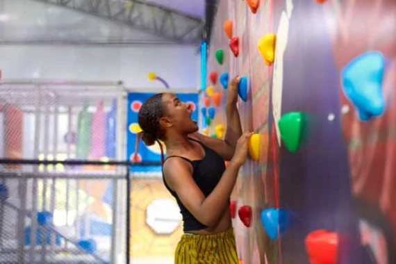 Wall Climbing Game At Bliss Family Entertainment