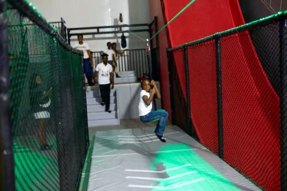 Zip Line Game at Bliss Family Entertainment