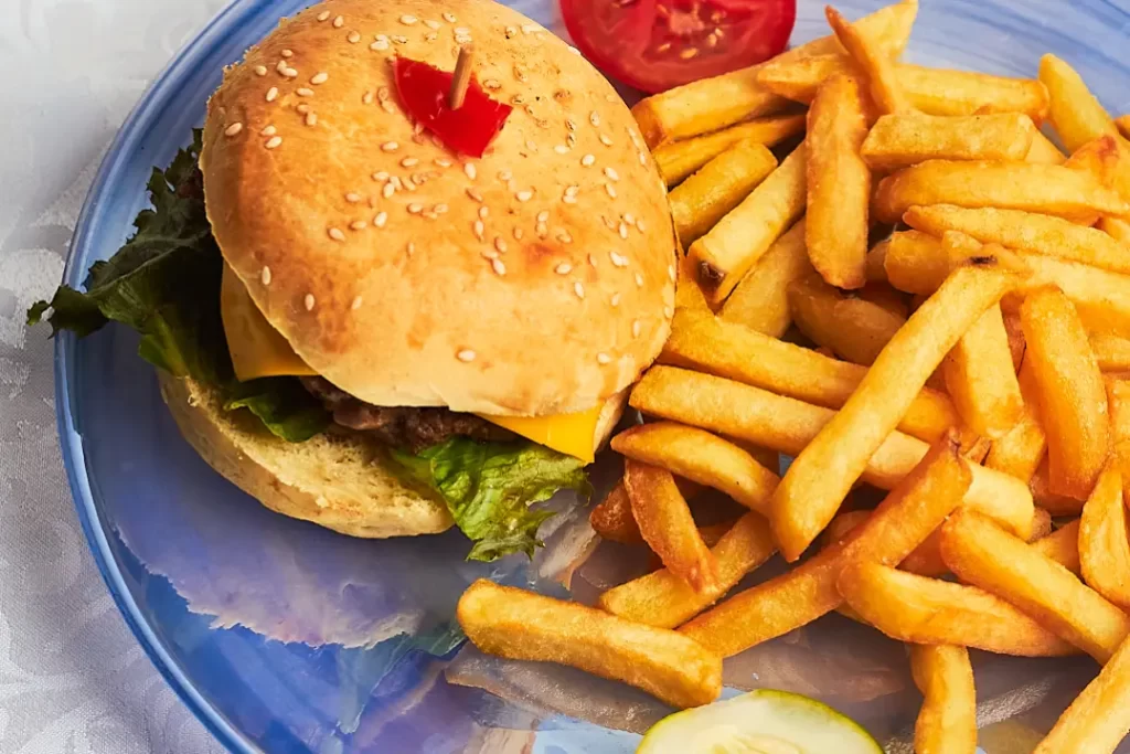 Burger and Fries